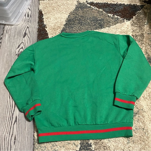 Dr. Seuss Green Grinch Christmas Sweatshirt Kids Size 8 - Picture 8 of 8